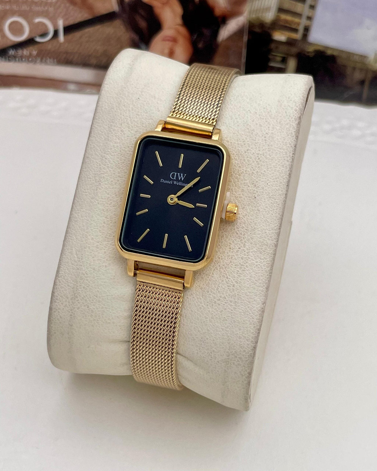 Square Compact Dial Watch