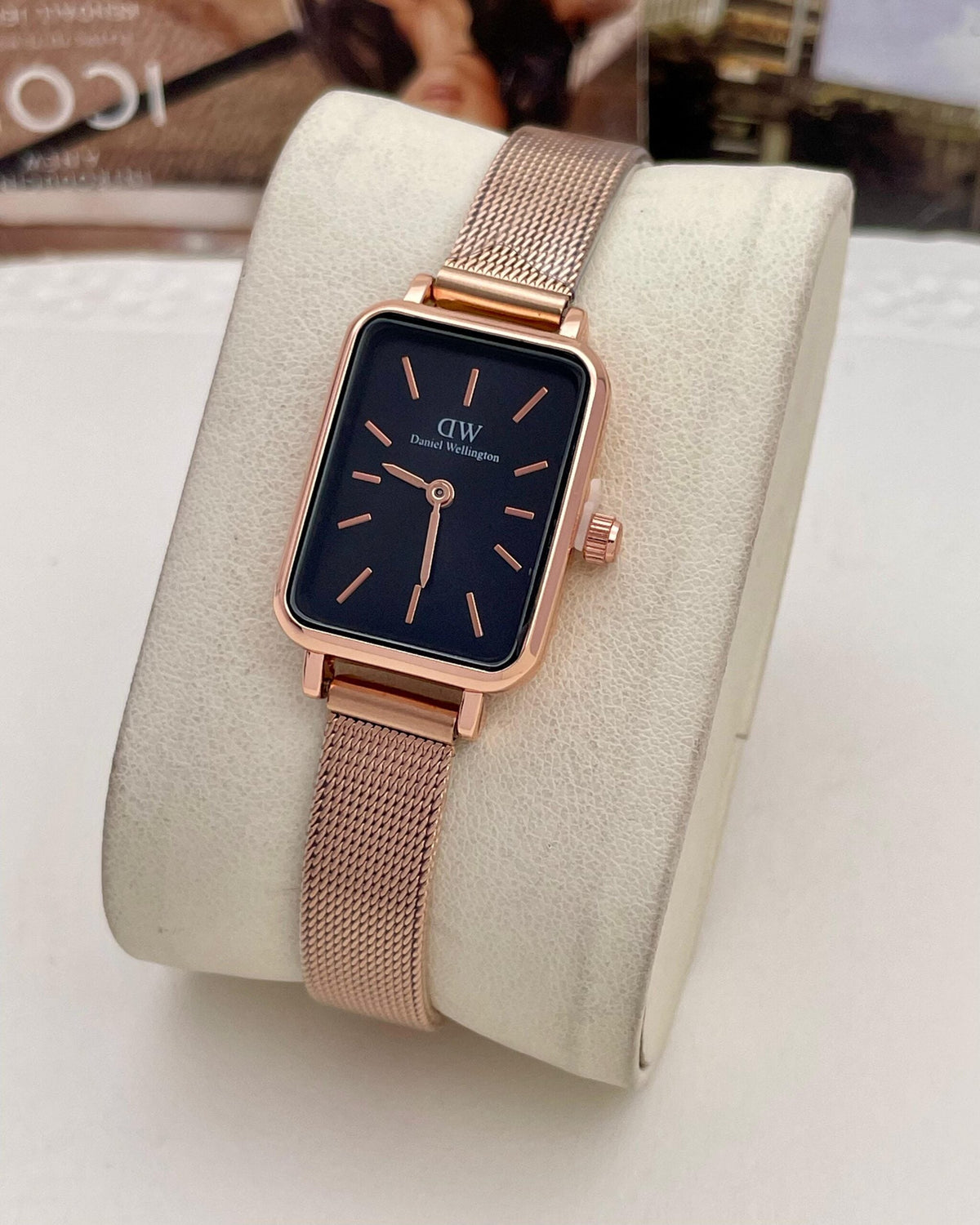 Square Compact Dial Watch