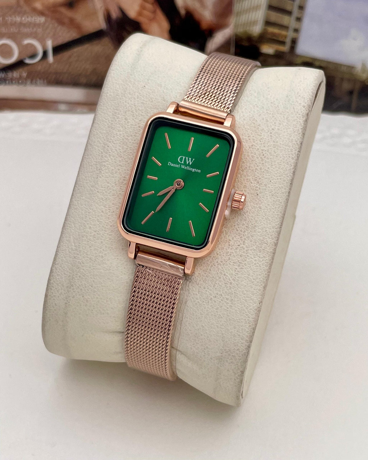 Square Compact Dial Watch