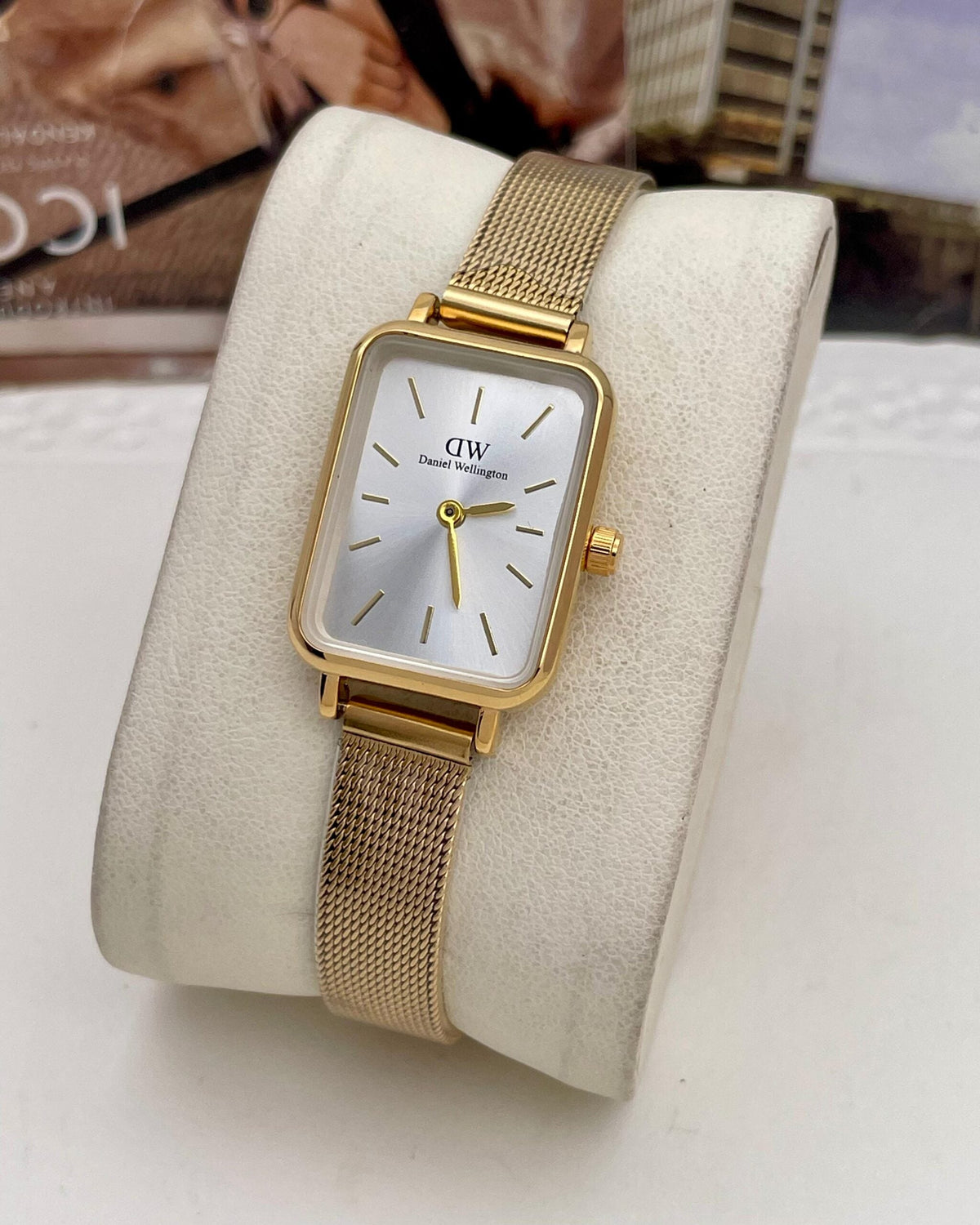 Square Compact Dial Watch
