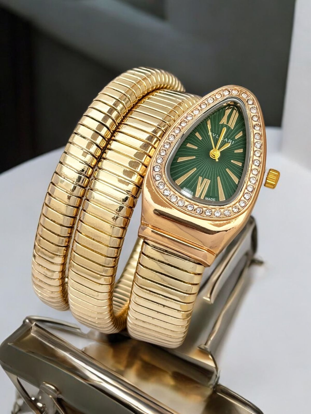 BVLGARI Snake Single Colour Strap Watch