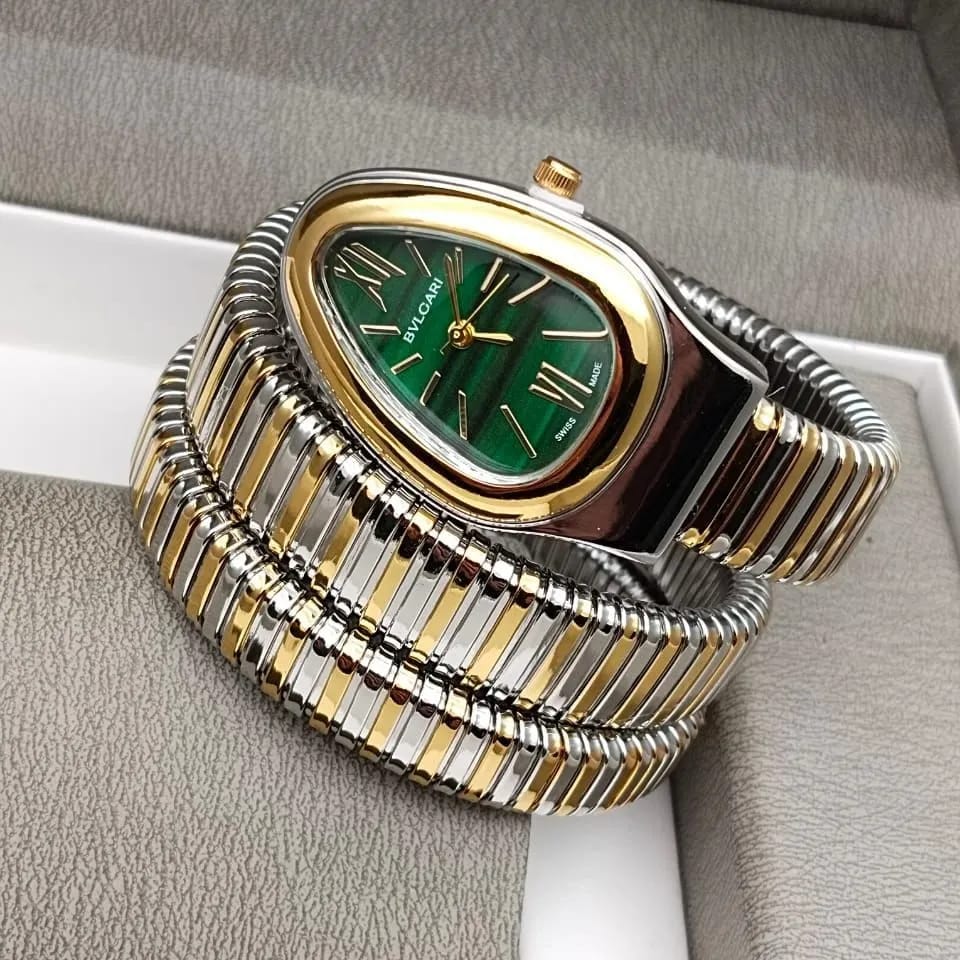 BVLGARI Two Tone Green Watch