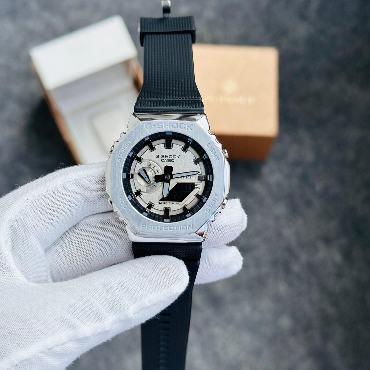 Casio G-Shock GA 2100 Unisex Watch Silver-Black