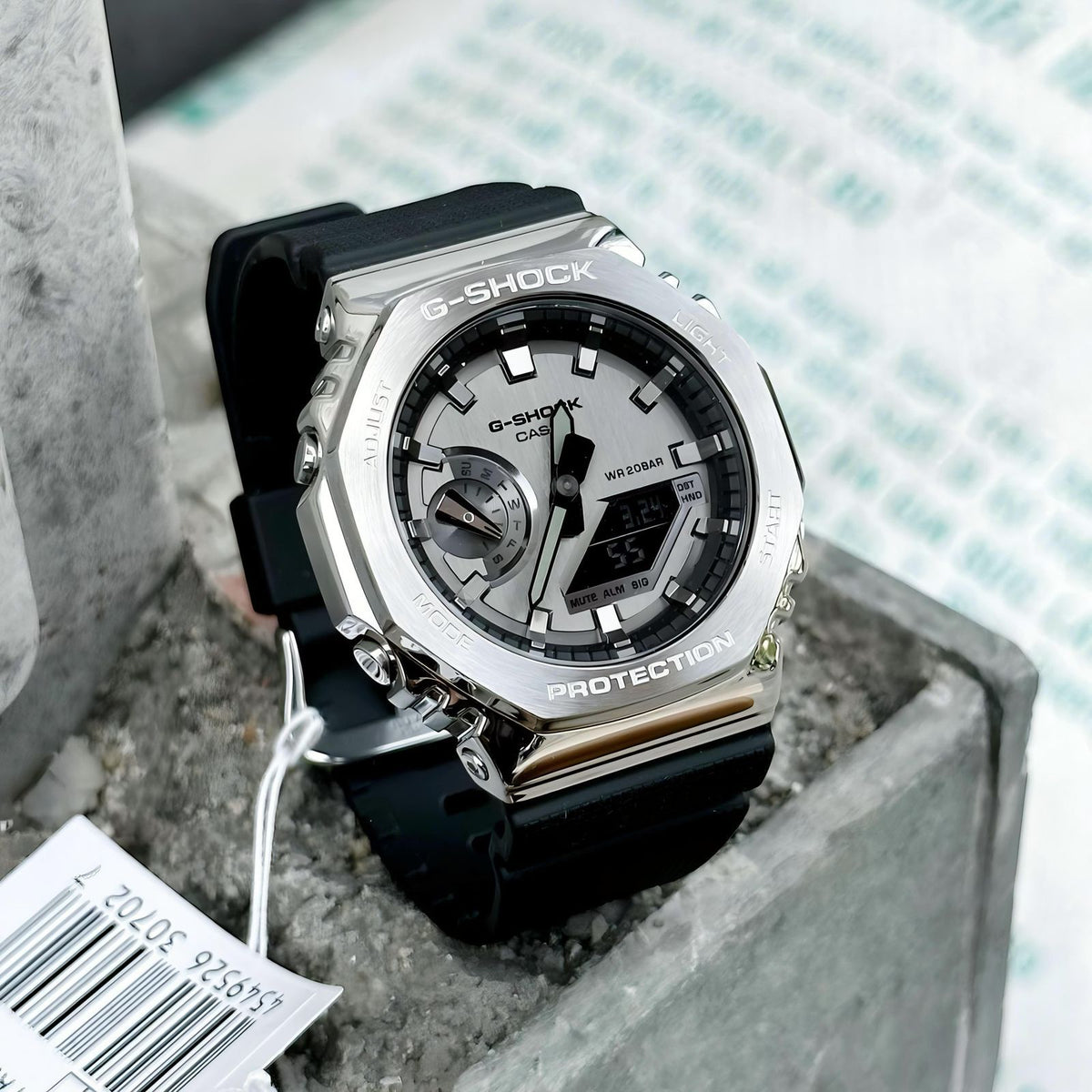 Casio G-Shock GA 2100 Unisex Watch Silver-Black