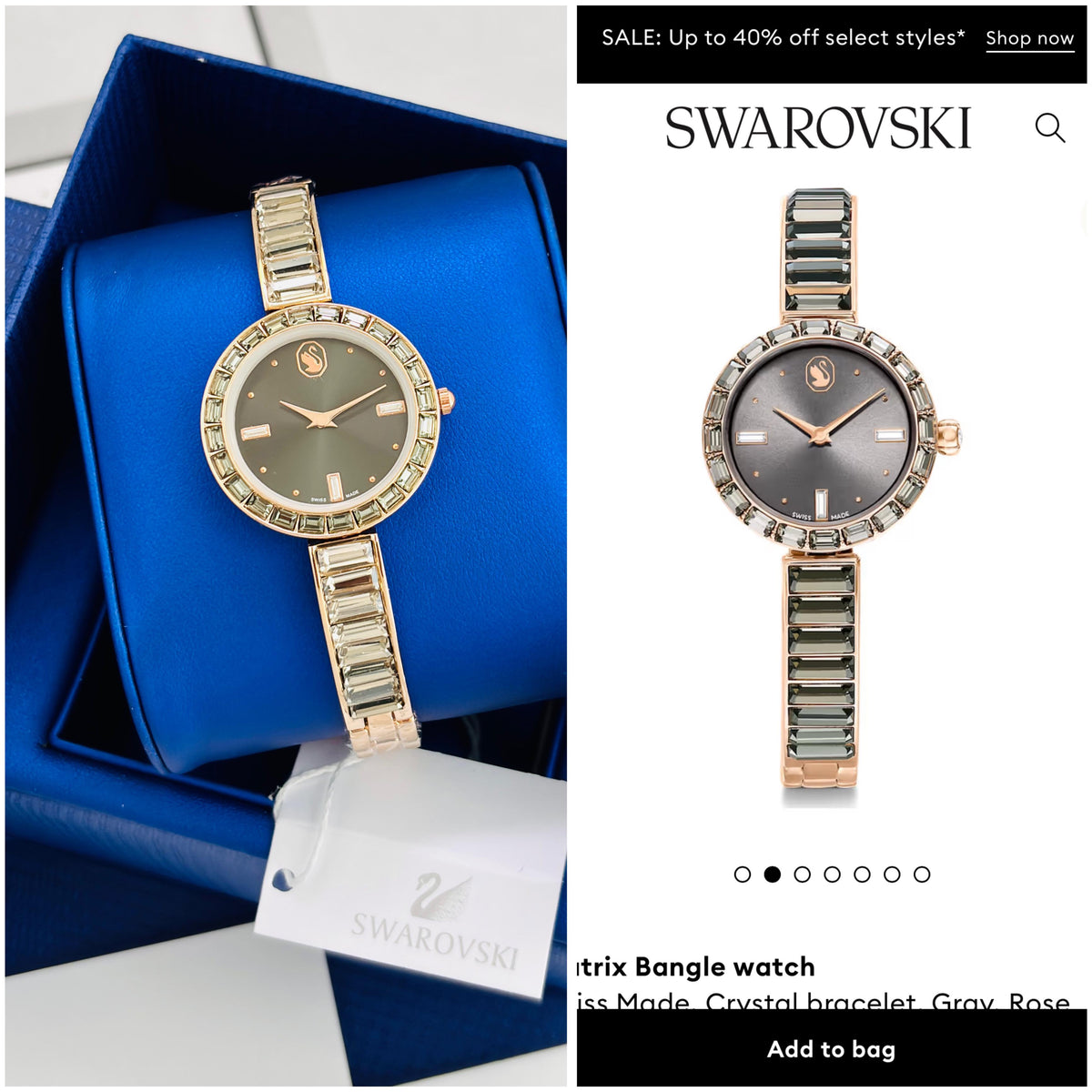 Swarovski Matrix Bangle Women's Watch 25mm