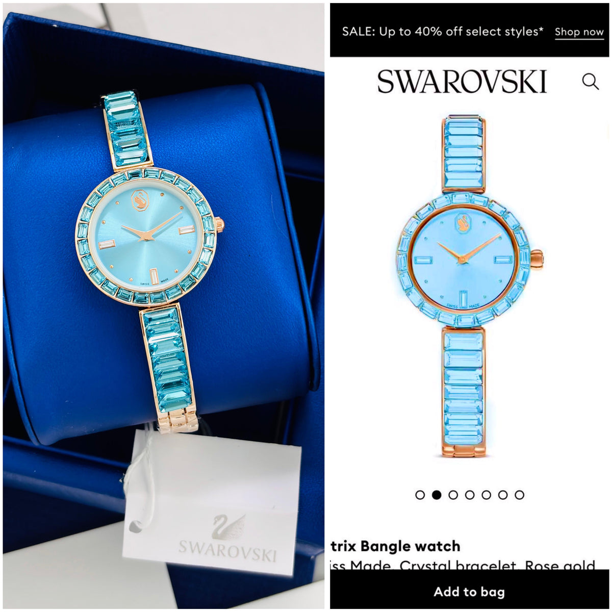Swarovski Matrix Bangle Women's Watch 25mm
