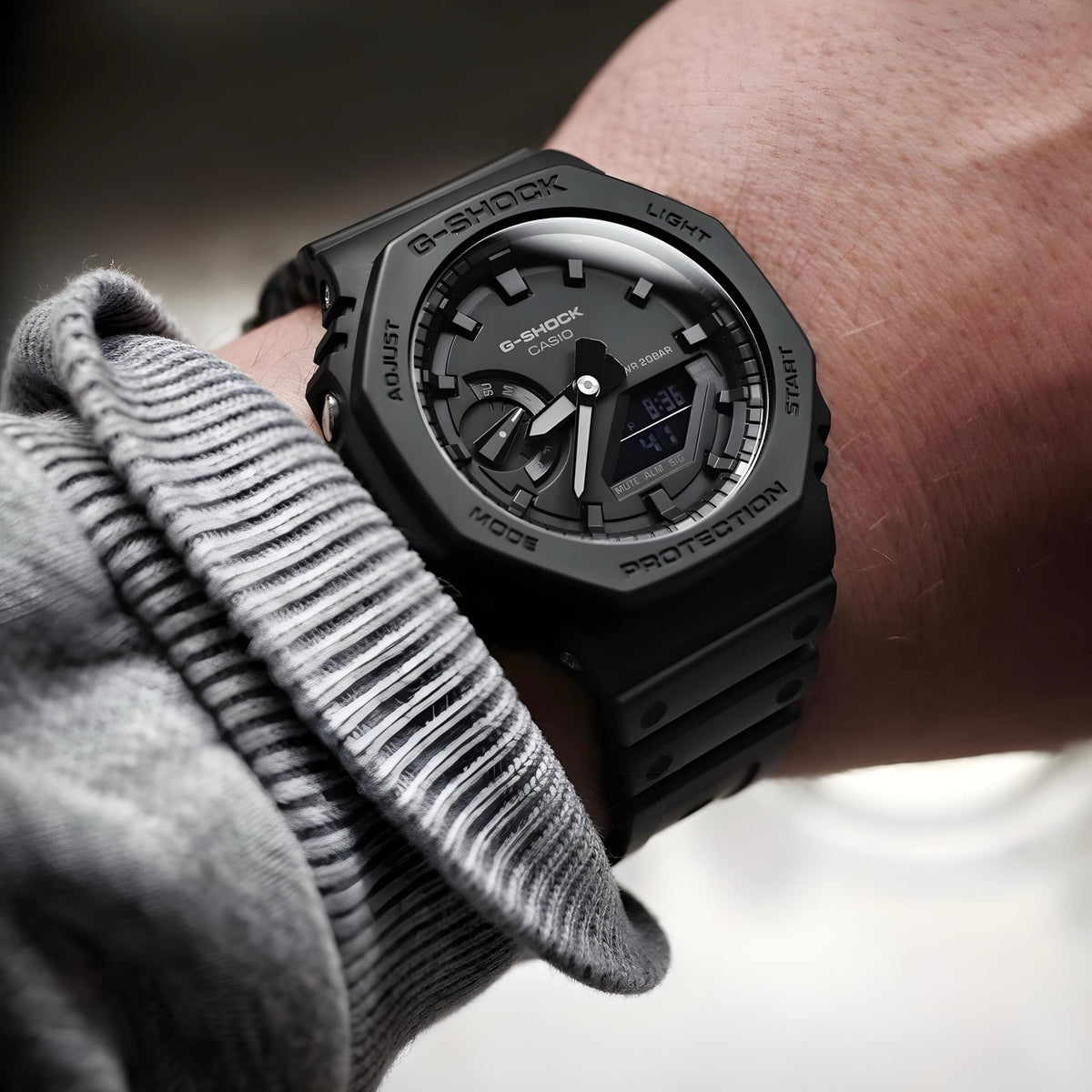 Casio G-Shock GA 2100 Metal Rainbow Watch Black