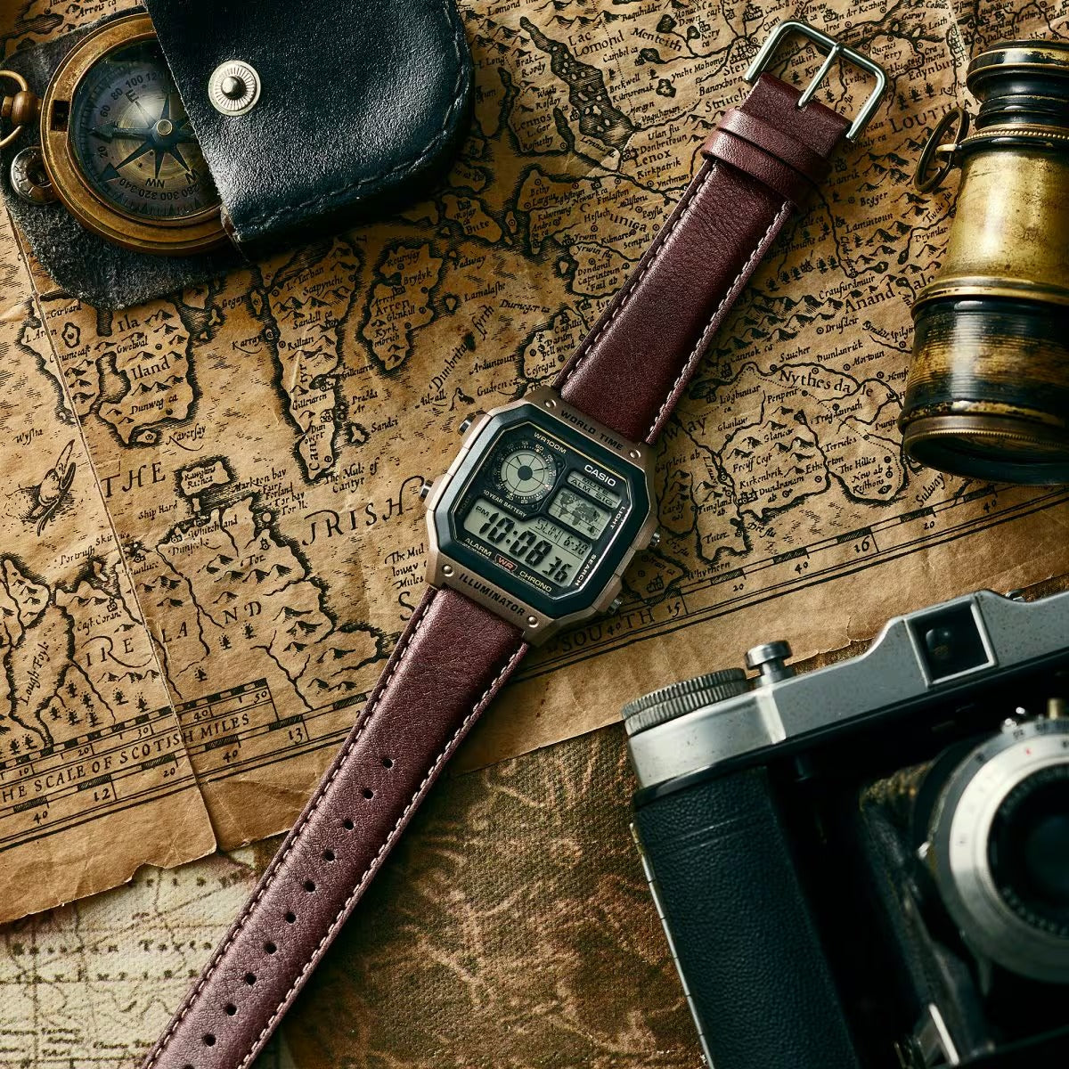 CASIO AE 1200 LEATHER