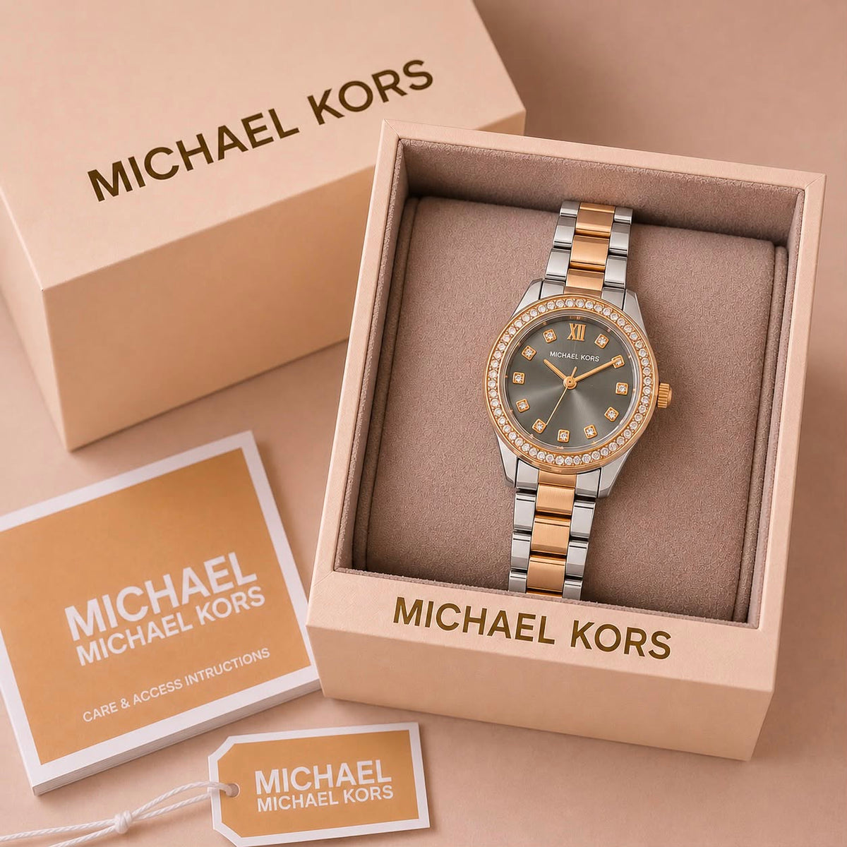 Michael Kors Two-Tone Stone Watch