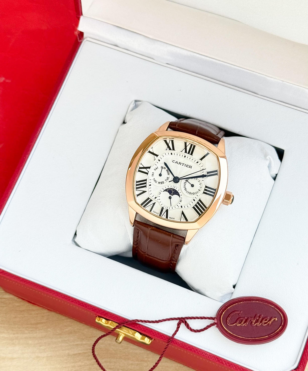 Cartier Men's Square Watch 42mm