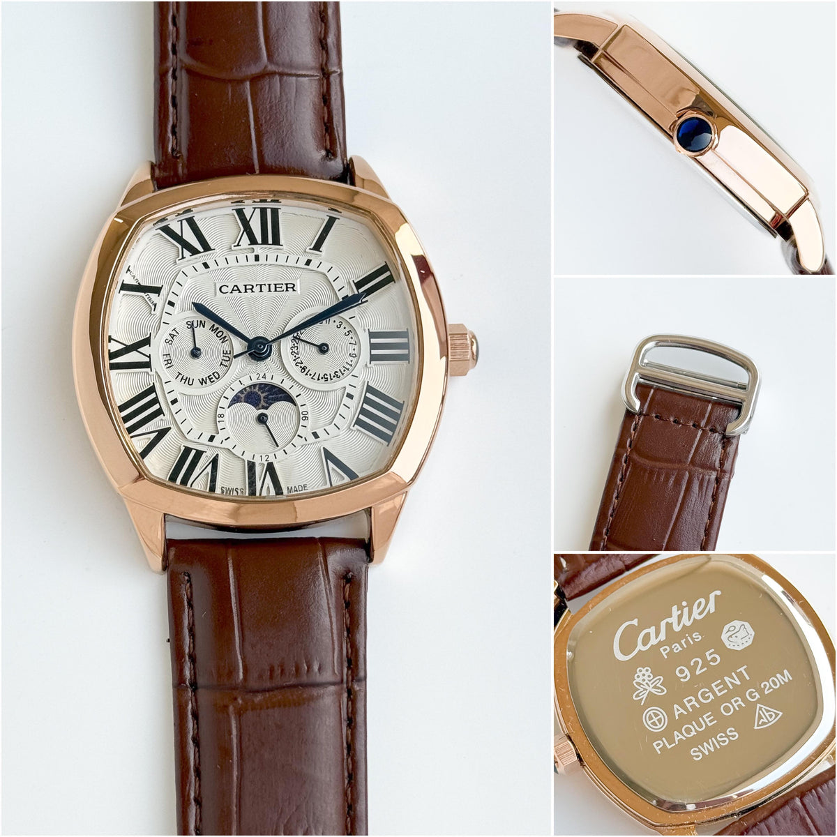 Cartier Men's Square Watch 42mm