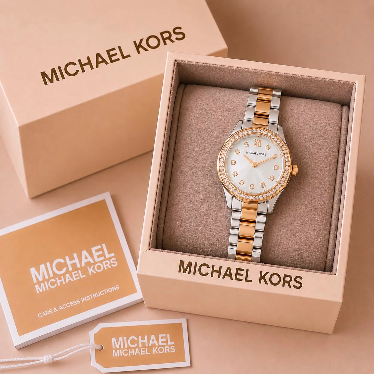 Michael Kors Two-Tone Stone Watch