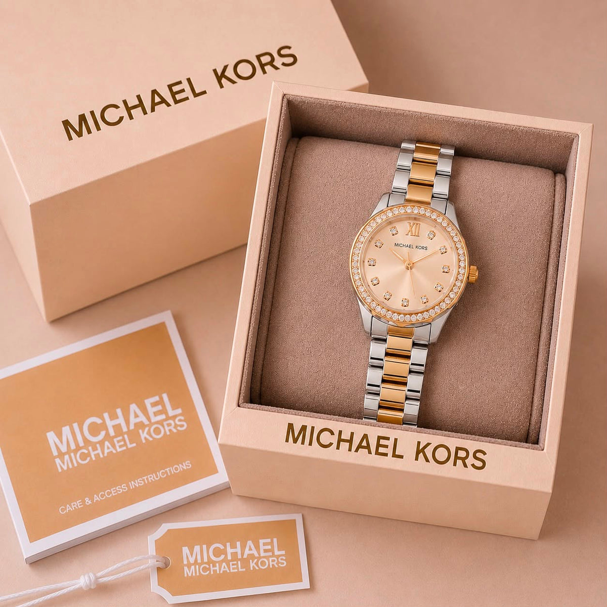 Michael Kors Two-Tone Stone Watch
