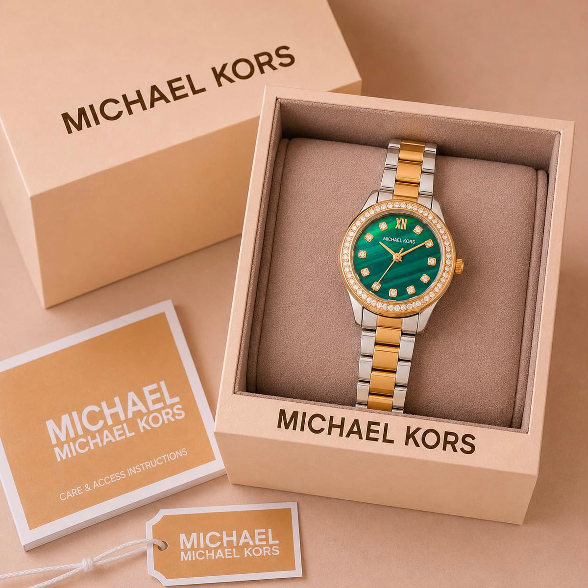 Michael Kors Two-Tone Stone Watch