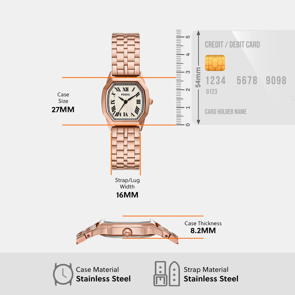 Fossil Quadro Women's Watch